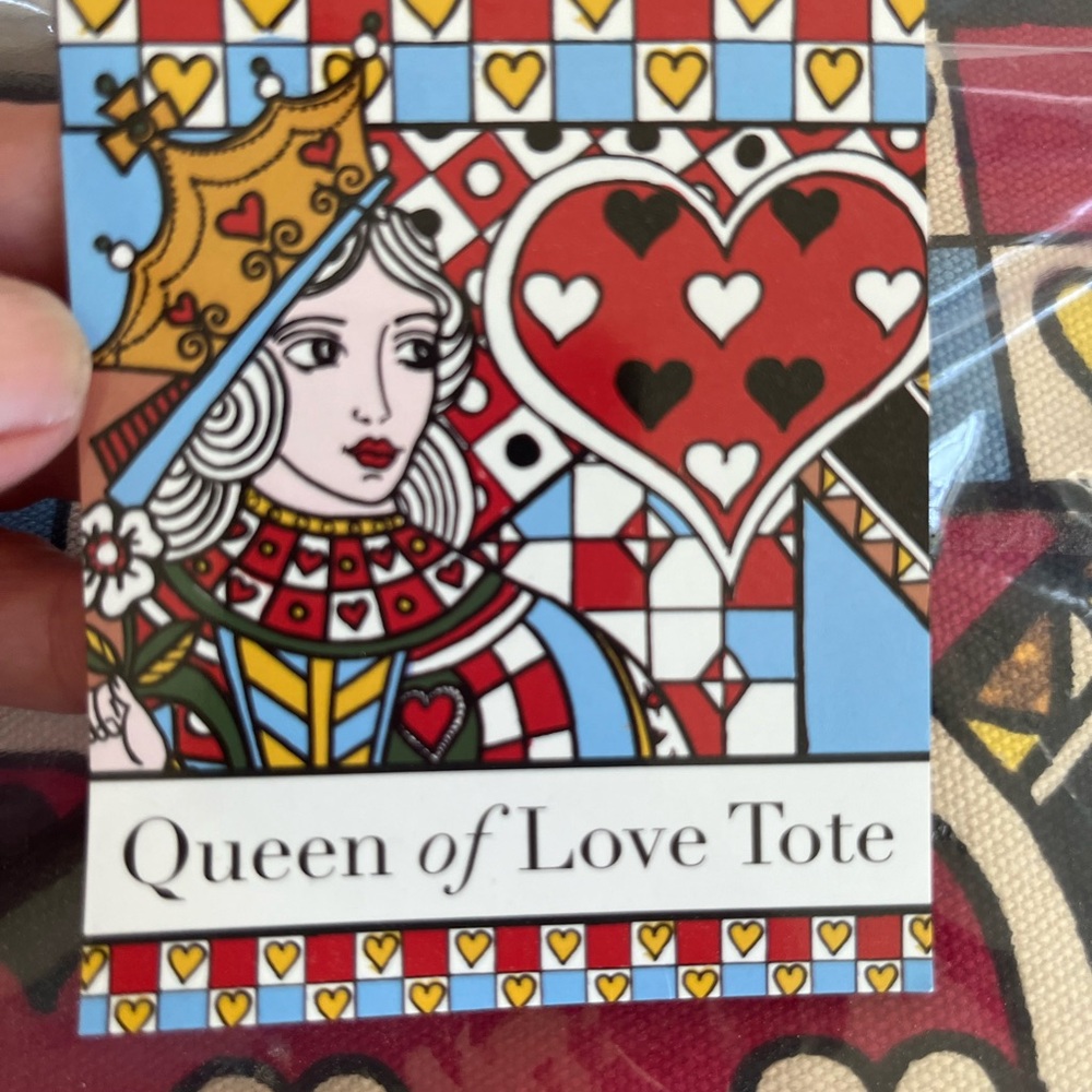 Brighton Queen Of Love Canvas Tote Bag Tom Clancy Designed Hearts